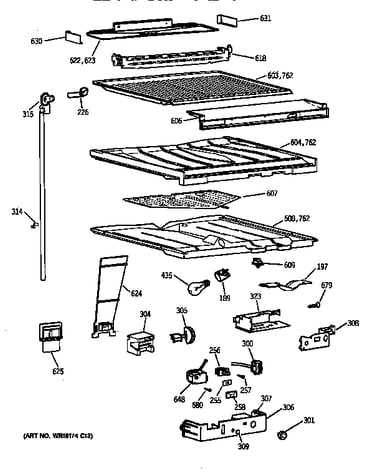 Compartment separator parts