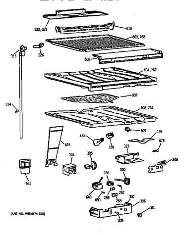 Compartment separator parts