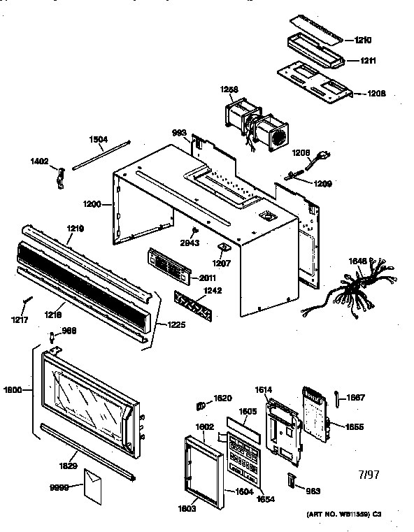 CONTROL PANEL, DOOR & CASE