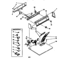 Whirlpool LGR3624EQ0 top and console diagram