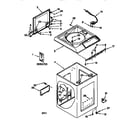 Kenmore 11094872400 top and cabinet diagram