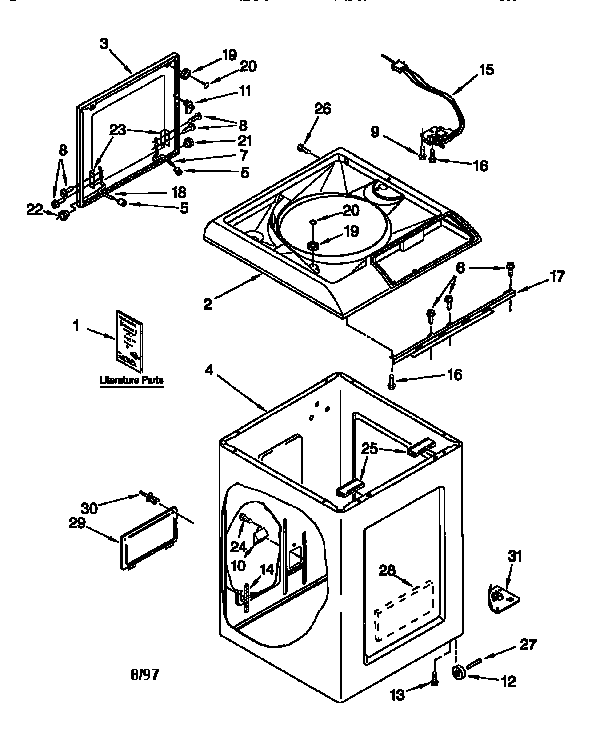 Top and cabinet