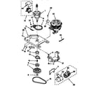 Kenmore 11094872200 gearcase, motor and pump diagram