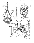 Agitator, basket and tub