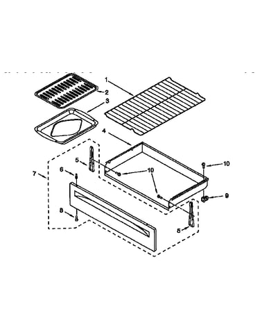 Drawer and broiler