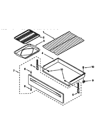 Drawer and broiler