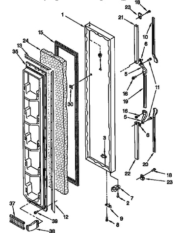 Freezer door