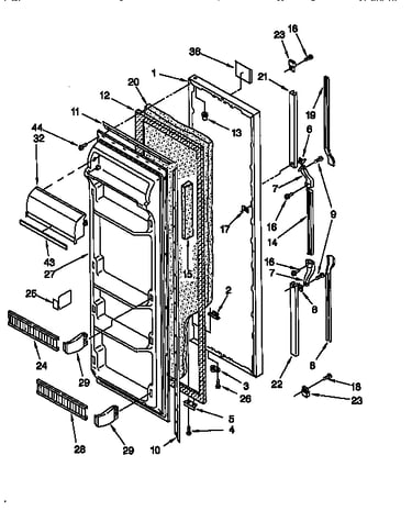 Refrigerator door