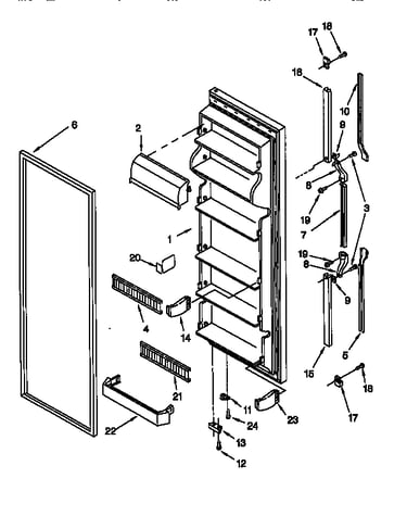 Refrigerator door