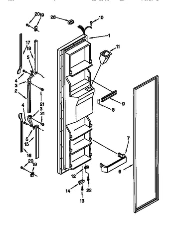 Freezer door