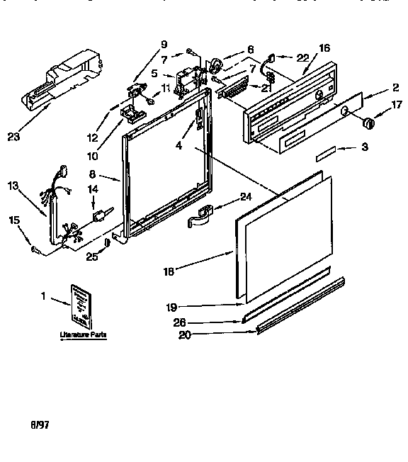 Frame and console