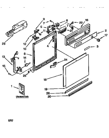 Frame and console