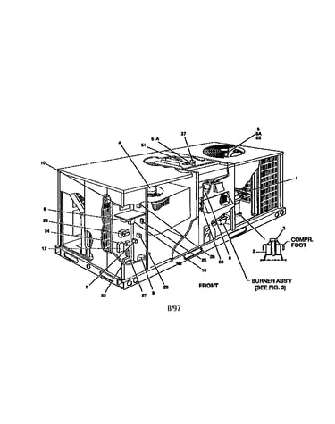 Single package gas/electric units