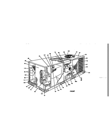 Front-single package unit