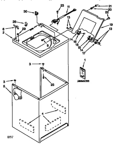 Top and cabinet