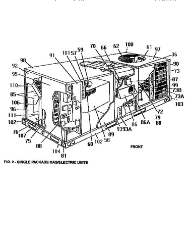Fig. 2- single package gas/electric units
