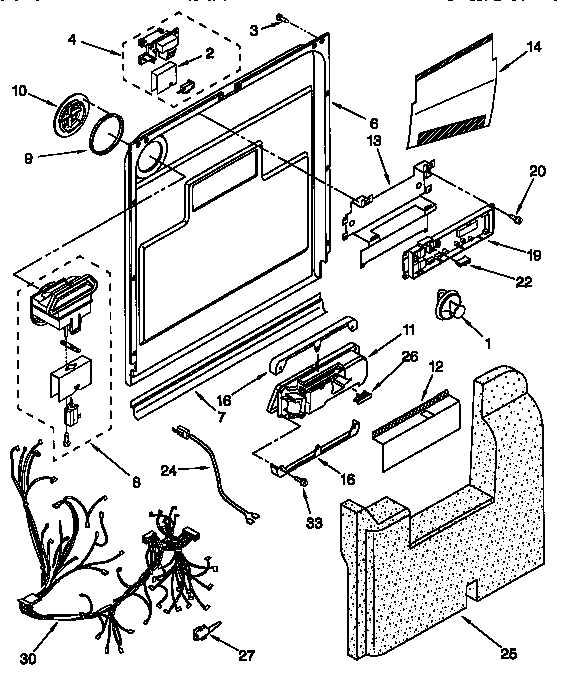 Door and latch