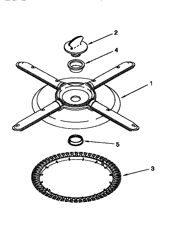 Lower washarm and strainer