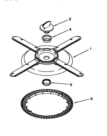 Lower washarm and strainer