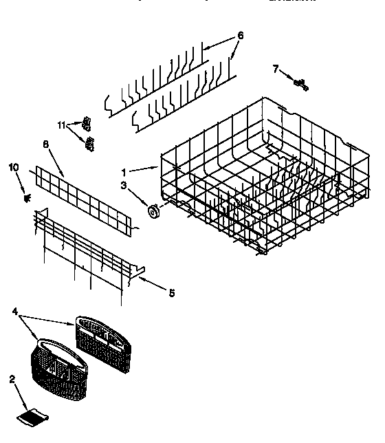 Lower rack