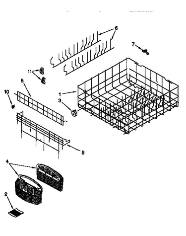 Lower rack