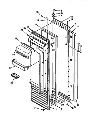 Refrigerator door