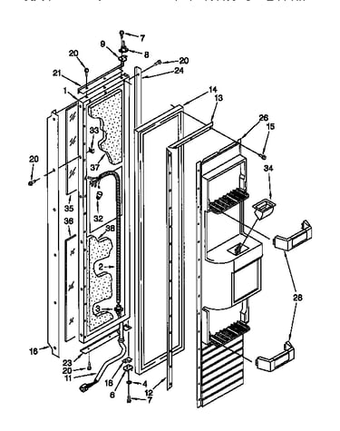 Freezer door
