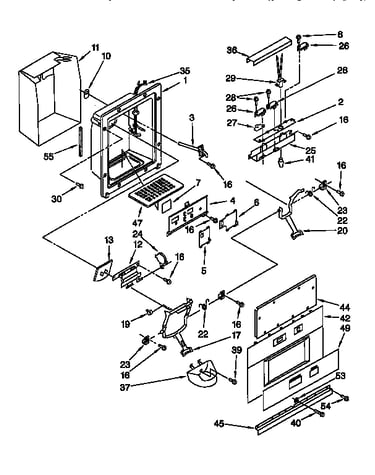 Dispenser and front