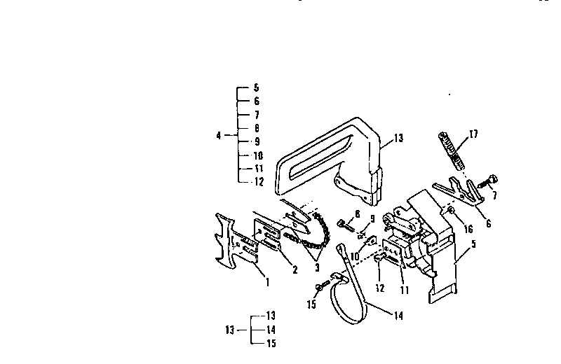 Chain brake assembly
