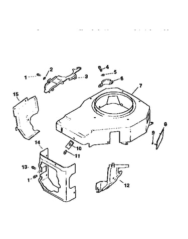 Blower housing and baffles
