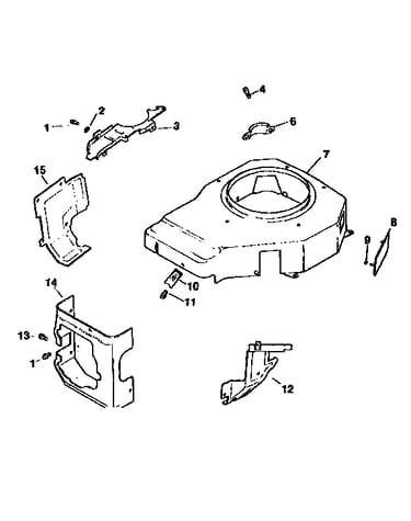 Blower housing and baffles