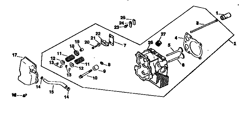 Cylinder head,valve,breather