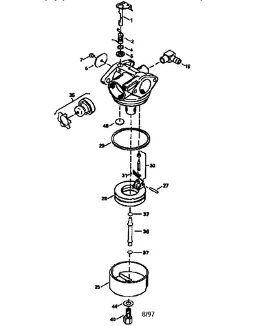 Carburetor no. 632733