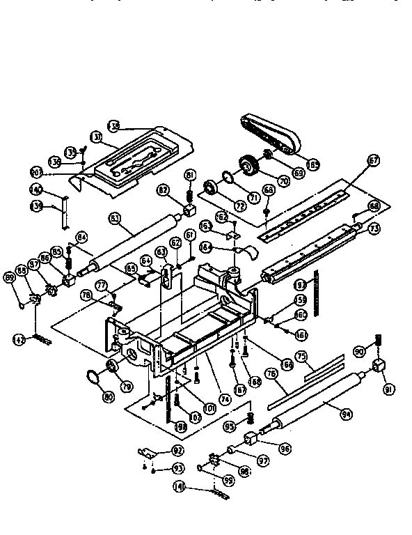 Feed roller and housing