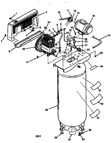 Air compressor diagram
