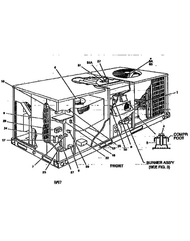 Single package gas/electric units