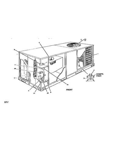 Single package cooling unit
