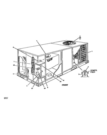 Single package cooling unit
