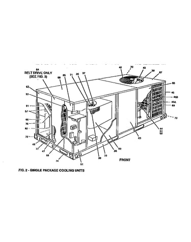 Single package cooling unit