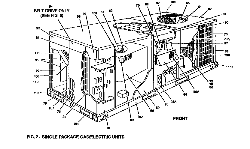 SINGLE PACKAGE GAS/ELECTRIC UNITS