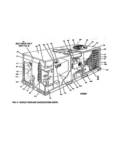 Single package gas/electric units
