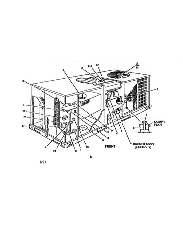 Single package gas/electric units