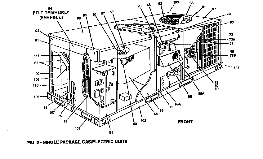 SINGLE PACKAGE GAS/ELECTRIC UNITS