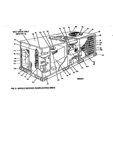 Single package gas/electric units