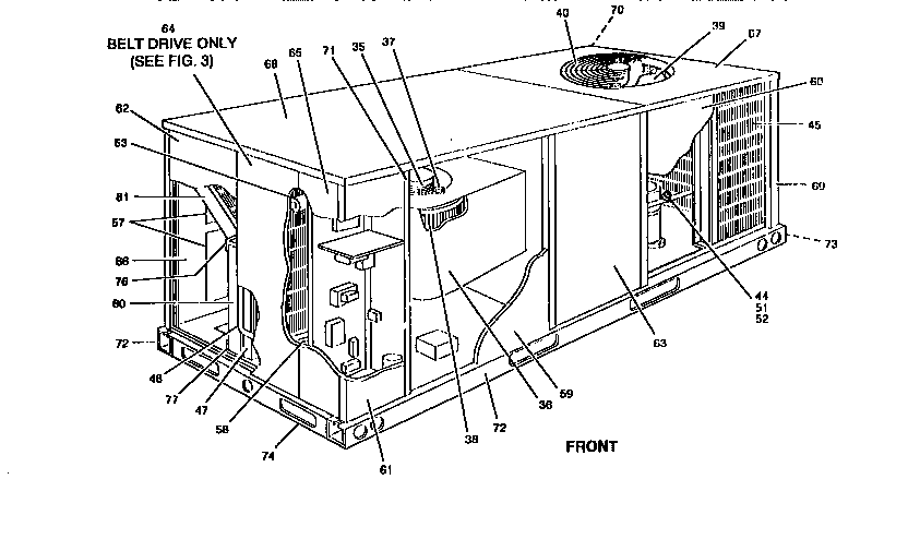 Single package, cooling units