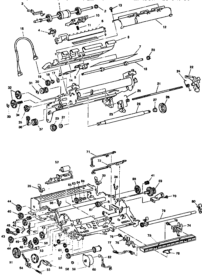 PLATEN FRAME AND MAIN ATTACHEMENT
