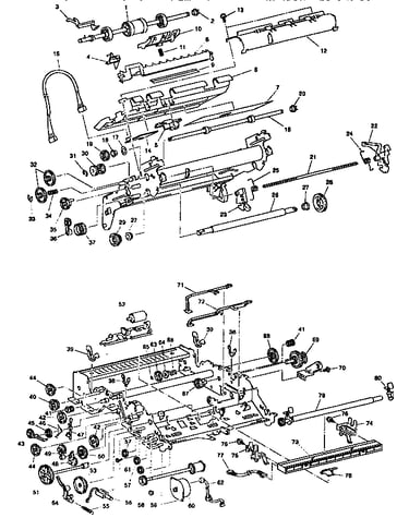 Platen frame and main attachement