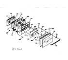 GE JGSP33WEV2WW oven door diagram