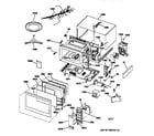 GE JES1534BW01 microwave parts diagram