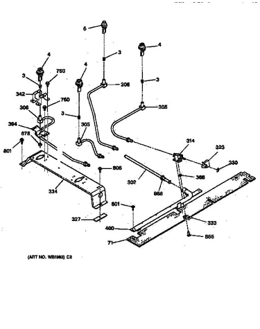 Upper burner parts